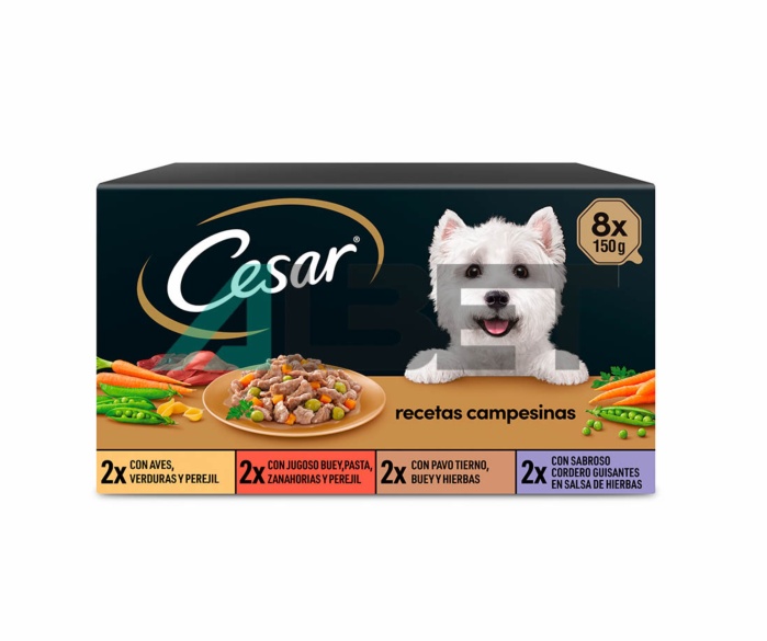 Tarrines de paté per gossos, marca Cesar