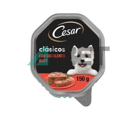 Cesar Clasicos Buey Tarrinas, alimentación húmeda para perros, marca Mars Petcare