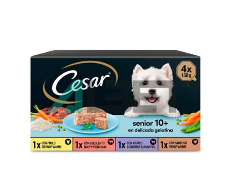 Cesar Senior terrines de menjar per gossos vells