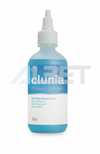 Clunia Clinical ZnA Gel oral antisèptic per animals, laboratori Vetnova