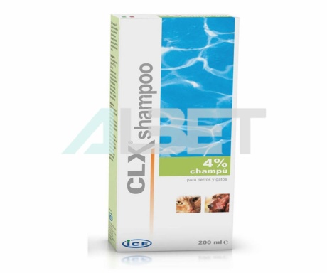 CLX 4% Shampoo antiséptico para gatos y perros, marca Fatro