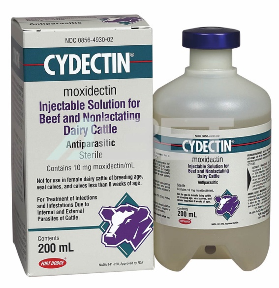 Cydectin Vacuno 10mg/ml Antiparasitario endectocida inyectable 