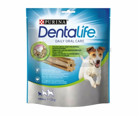 Snacks dentales masticables para perros, marca Purina