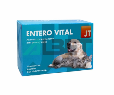 Enterovital, antidiarreico y prebiótico para gatos y perros, marca JTPharma