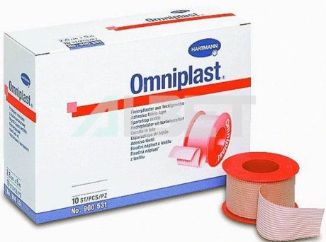Esparadrapo Omniplast, esparadrapo de tela para animales. De la marca Hartmann.