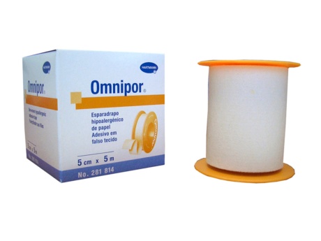Esparadrapo Omnipor, de papel y hipoalergénico para animales. De la marca Hartmann