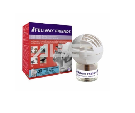 Feliway Friends difusor eléctrico con feromonas felinas, marca Ceva