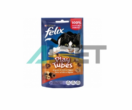 Snacks de pollo para gatos, marca Felix Nestlé Purina