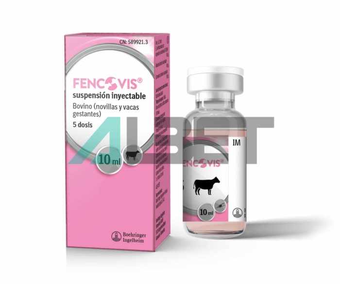 Fencovis Solucion Inyectable, vacuna para vacas contra rotavirus, coronavirus, E.coli.