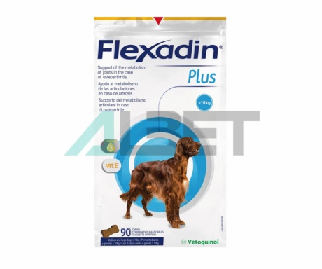Flexadin Plus condroprotector para perros y gatos, laboratorio Vetoquinol