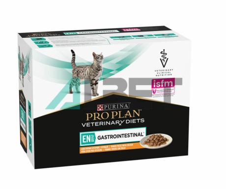 Sobres de menjar per gats Gastrointestinal Feline, marca Proplan Veterinary Diet