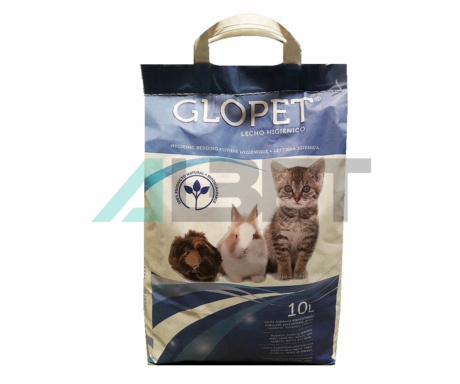 Lecho ecológico para animales, marca Glopet