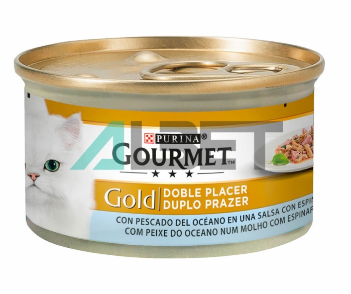 Doble Placer Pescado Océano & Espinacas Gourmet Gold | Albet online
