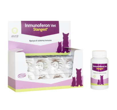 Inmunoferon Vet suplemento inmunológico para gatos y perros, laboratorio Stangest