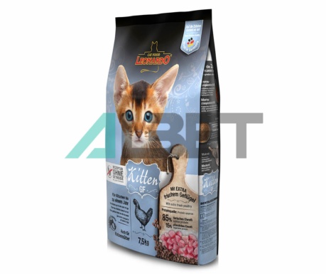 Kitten Grain Free, pinso sense cereals per gatets, marca Leonardo