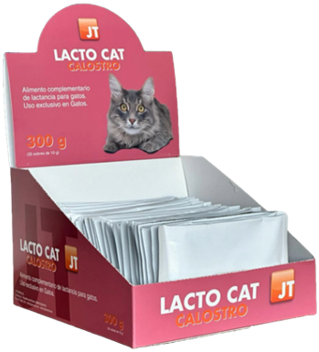 Lacto Cat Calostro, leche en polvo para gatitos, marca JTPharma