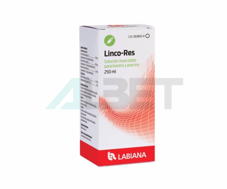 Antibiòtic injectable per vaques i porcs, marca Labiana