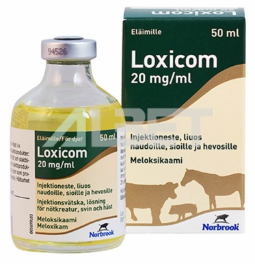 Loxicom 20mg/ml, antiinflamatori i analgèsic per vaques, porcs i cavalls , Karizoo