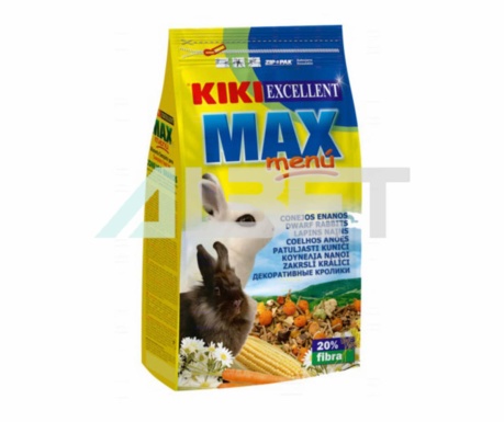 Kiki Max Menu Conejo Enano, comida natural para conejos