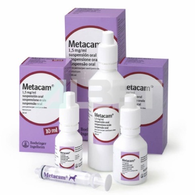 Metacam suspensió oral per gossos, meloxicam com antiinflamatori i analgèsic contra el dolor.