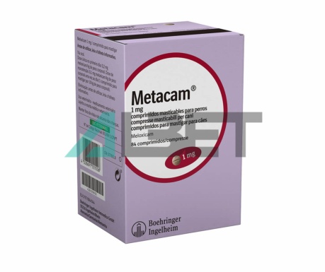 Metacam comprimidos, meloxicam como antiinflamatorio oral en comprimidos para perros. con efecto analgésico para controlar el dolor