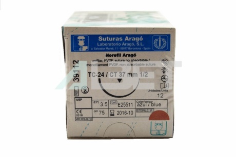 Norefil sutura veterinaria no absorbible, laboratorio Aragó