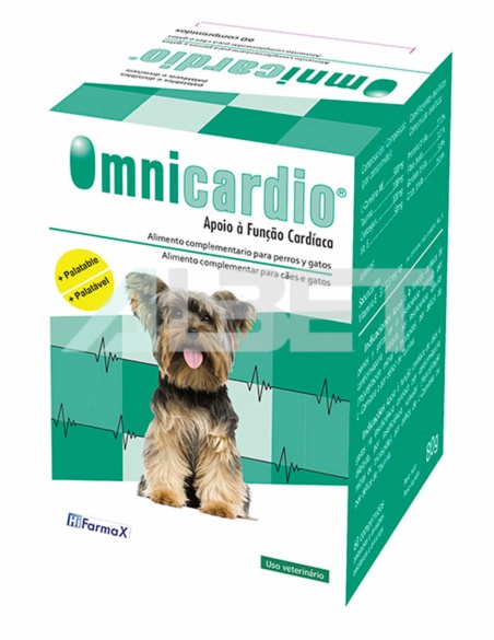 Omnicardio Plus, soporte para gatos y perros cardiópatas, marca Hifarmax
