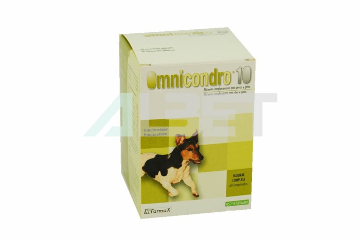 Omnicondro 10, condroprotector para perros, laboratorio Hifarmax