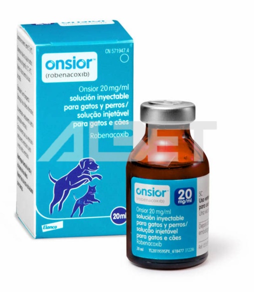 Antiinflamatori injectable per gats i gossos, marca Elanco