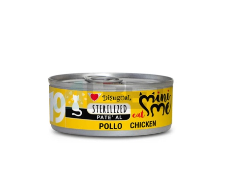 Mini-Me Chicken Sterilised, paté per gats, marca Disugual 