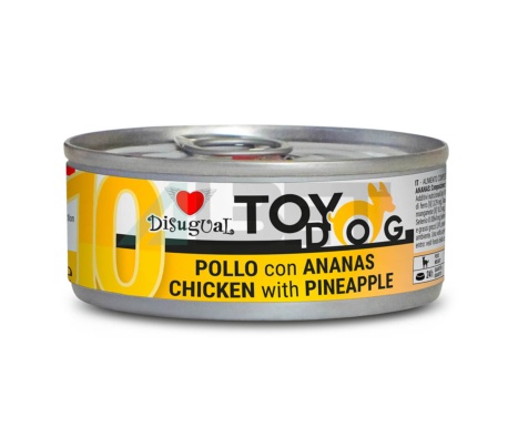 Chicken Pineaple ToyDog, latas de paté para perros pequeños, marca Disugual