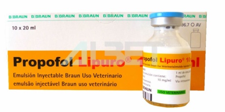Propofol, anestésico inyectable para animales, laboratorio BBraun