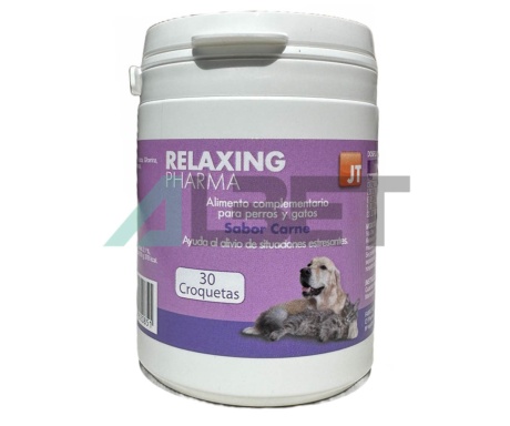 Relaxing Pharma, suplemento contra el estrés en perros y gatos, laboratorio JTPharma