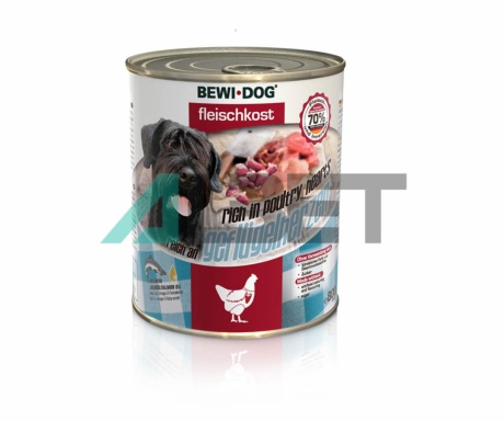 Latas de alimento húmedo para perros, marca Bewi Dog