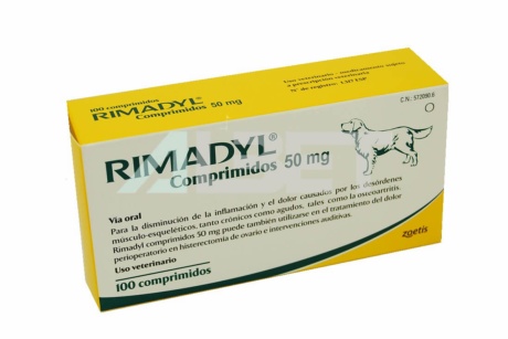 Rimadyl comprimidos antiinflamatorio y analgésico oral para perros