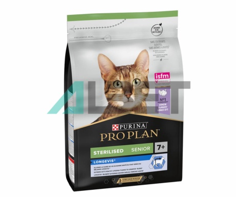 Sterilised Senior Longevis, pinso per gats sènior esterilitzats, marca Pro Plan