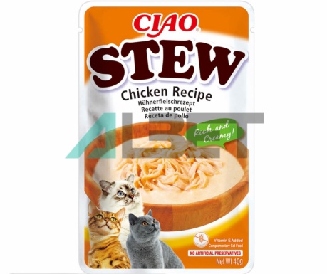 Stew Pollo Churu, snacks naturales para gatos