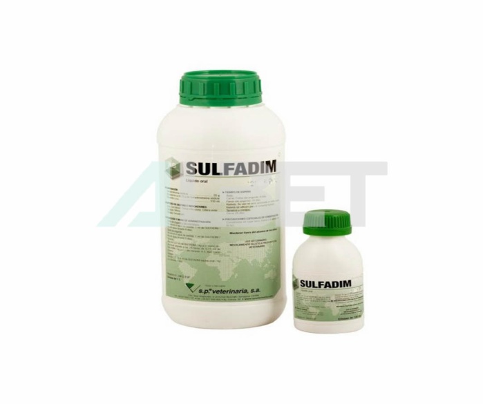 Sulfadim solución oral, antibiótico oral para animales