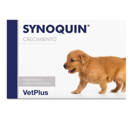 synoquin Growth comprimidos condroprotectores para cachorros, laboratorio Vetplus