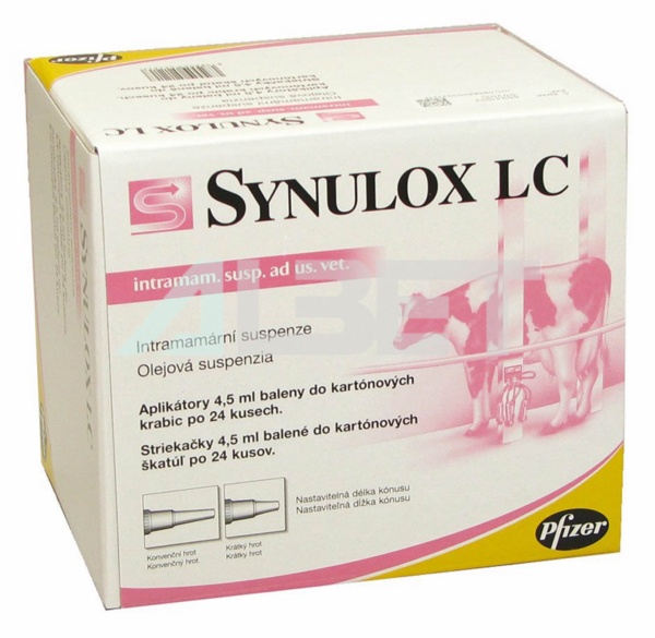 Synulox LC xeringues d’antibiòtic i antiinflamatori intramamari per vaques