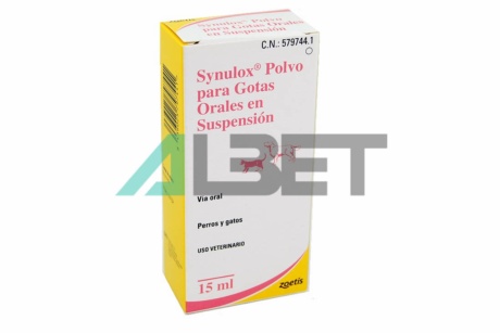 Synulox gotes, antibiòtic oral per mascotes, marca Zoetis