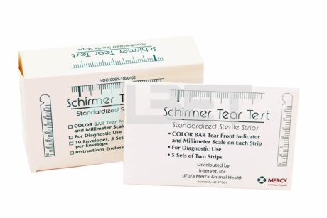 Tiras estériles de Test Schirmer, marca MSD