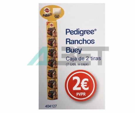 Tira de snacks en láminas masticables para perros, marca Pedigree