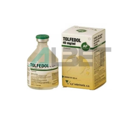 Tolfedol 40mg/ml antiinflamatori injectable per vaques, porcs, gats i gossos
