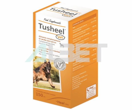 Tusheel, xarop homeopàtic per gossos amb tos, marca Heel