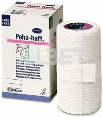 Venda cohesiva Peha Haft, venda elástica (algodón, poliamida, viscosa) de la marca Braun