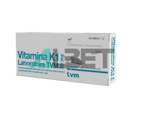 Vitamina K1 50mg, tractament intoxicació matarrates gossos