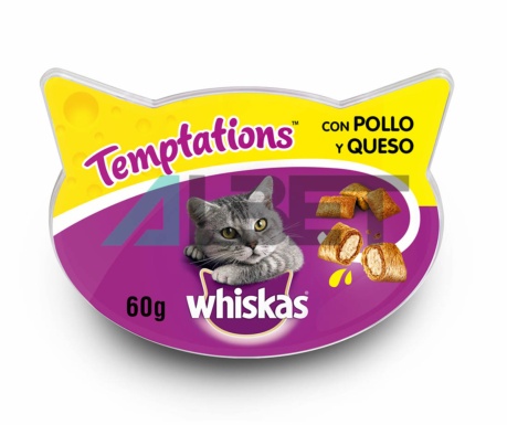 Whiskas Temptations snacks y premios para gatos