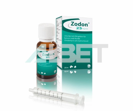 Zodon solución oral, antibiótico para gatos y perros, laboratorio Ceva