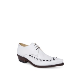 Compra en Noel Western Boots estos zapatos Sendra Western para hombre de cuero blanco y decoraciones en negro modelo 4358 con envíos gratis a la península clave 17849